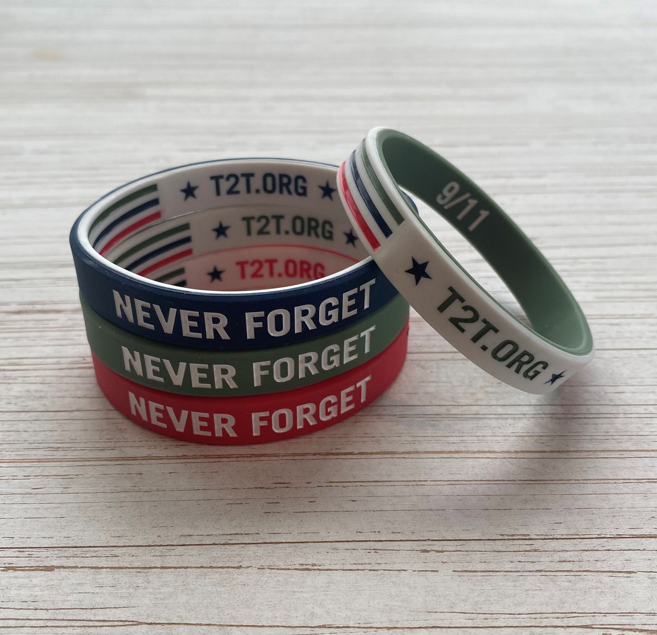 Remembrance Bands™ - SET OF 3 (Red-Green-Blue)