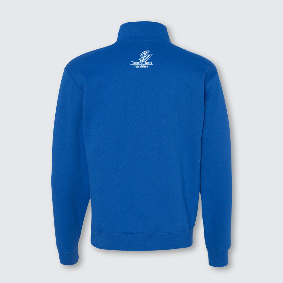 T2T Quarter Zip Embroidered Sweatshirt – Unisex (Royal)