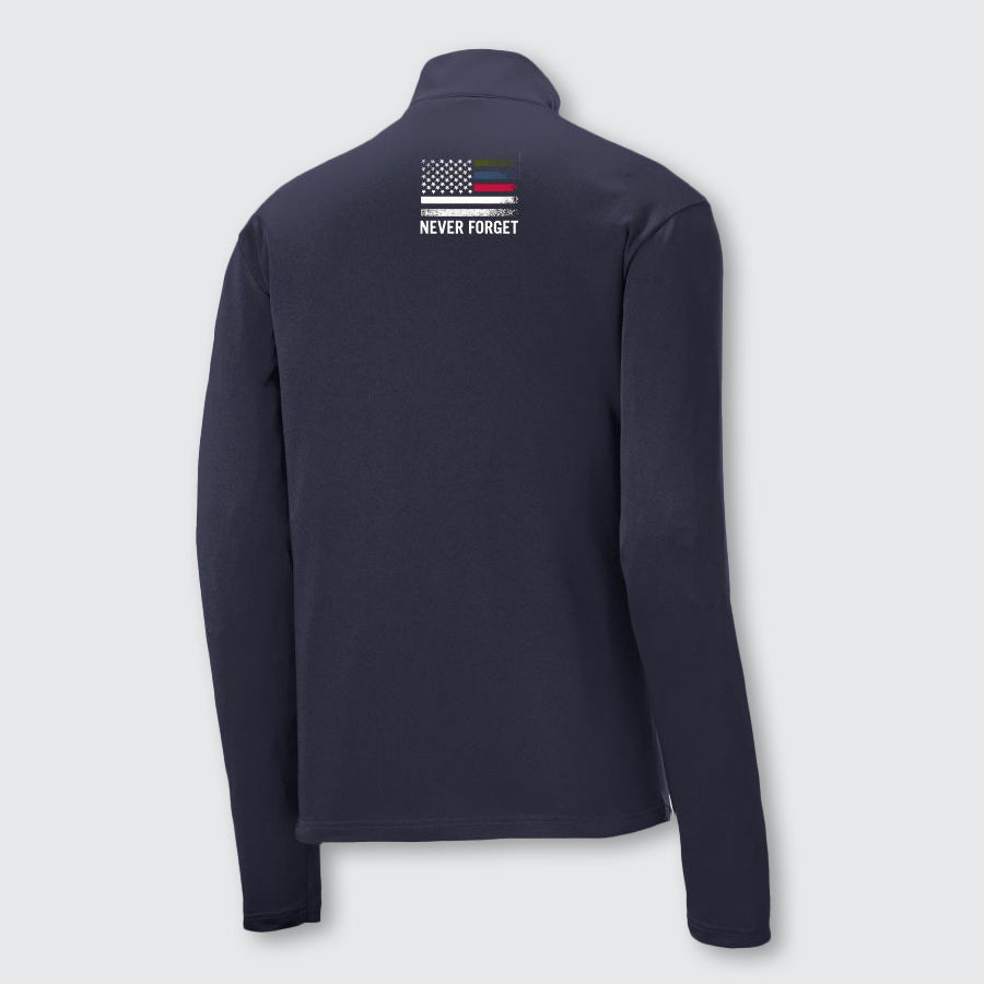 T2T 1/4 Zip Performance Tee (Navy)