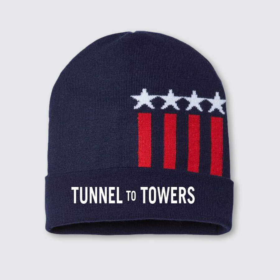 T2T Stars & Stripes Beanie (Navy)