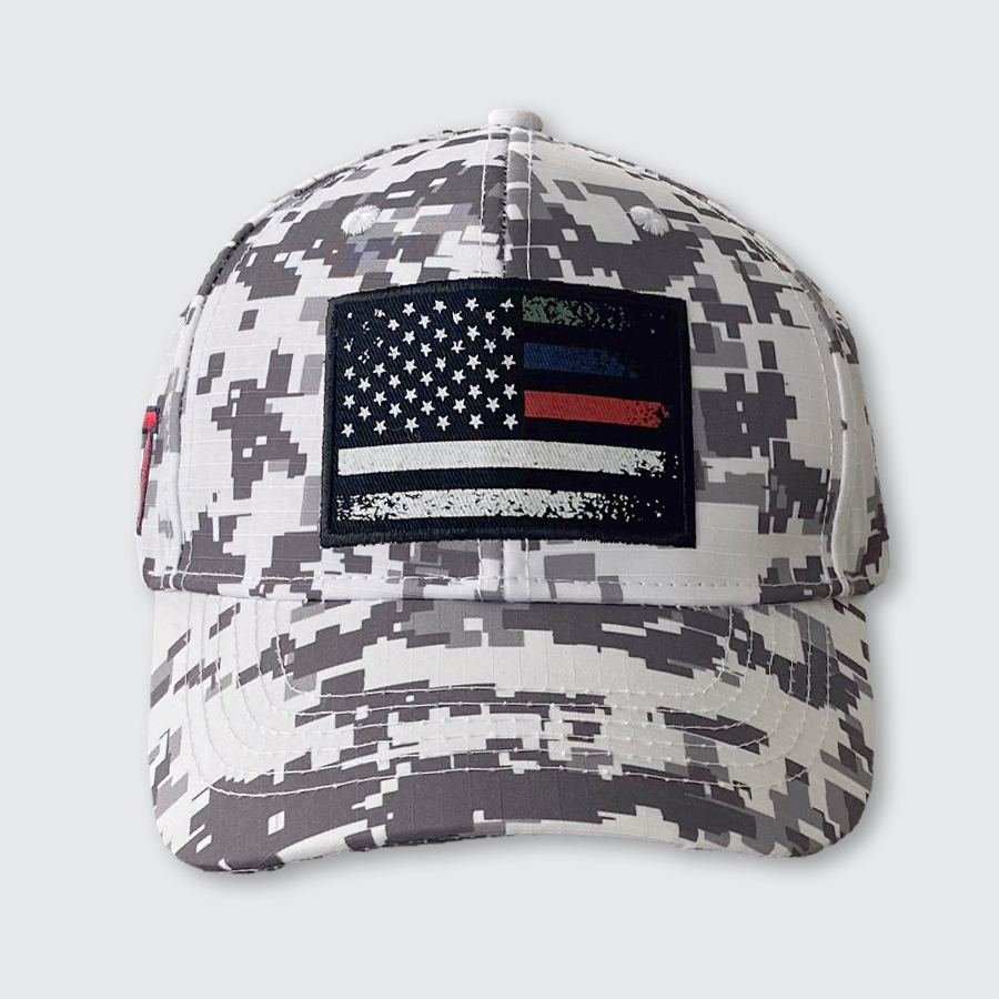 T2T Patch Hat (Patriot Flag White Digi Camo)(L/XL) NEW!