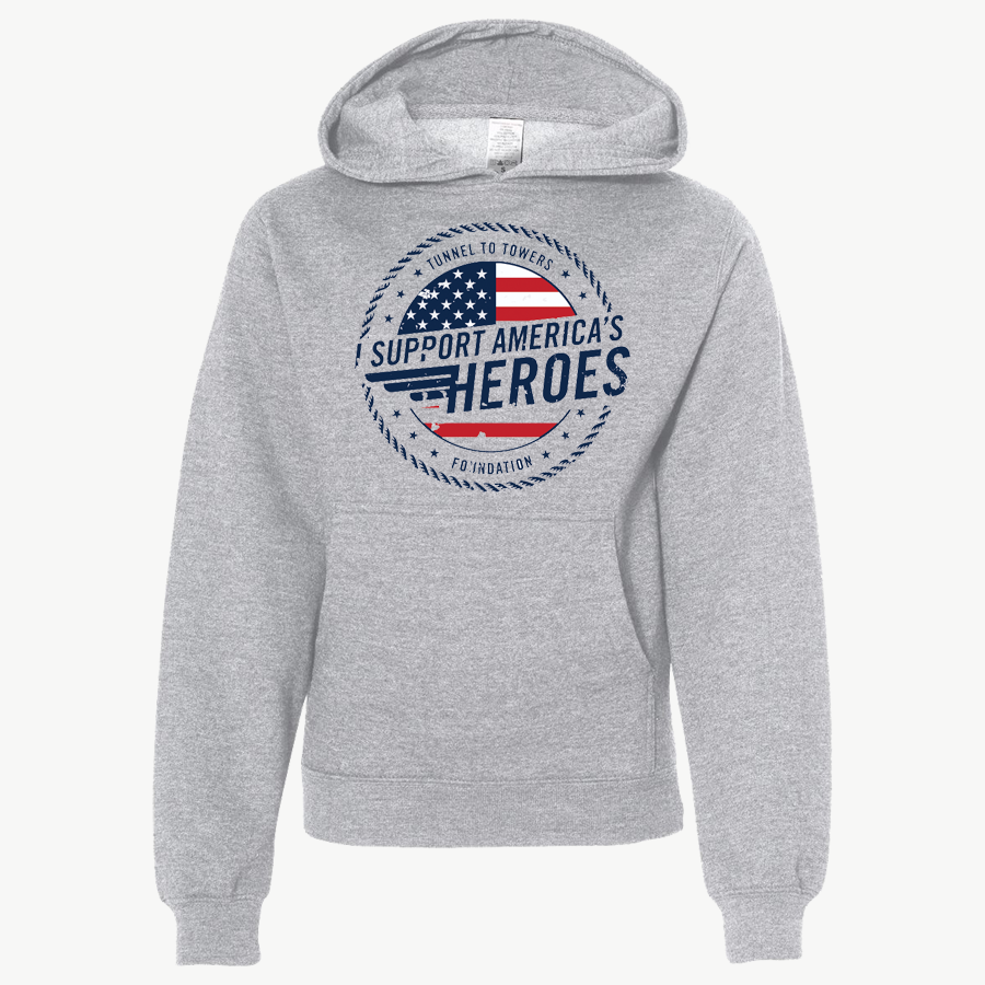 T2T Heroes Hoodie – YOUTH (Grey Heather)