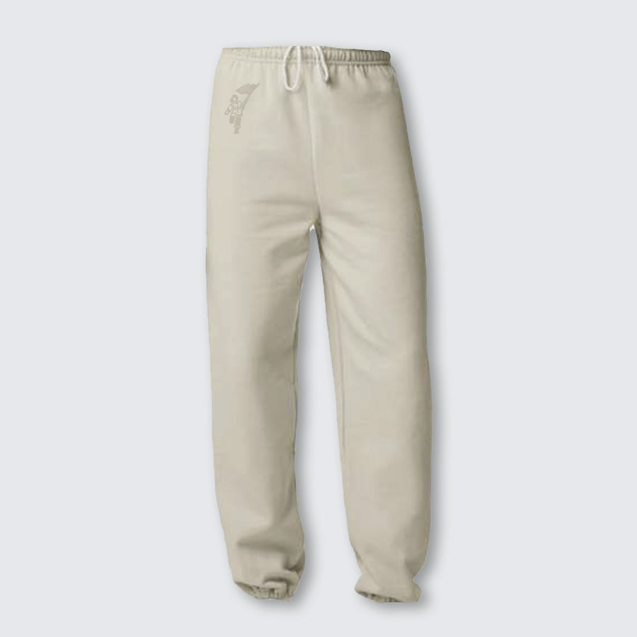 T2T Embroidered Lounge Essentials Sweatpants – Unisex (Sand)