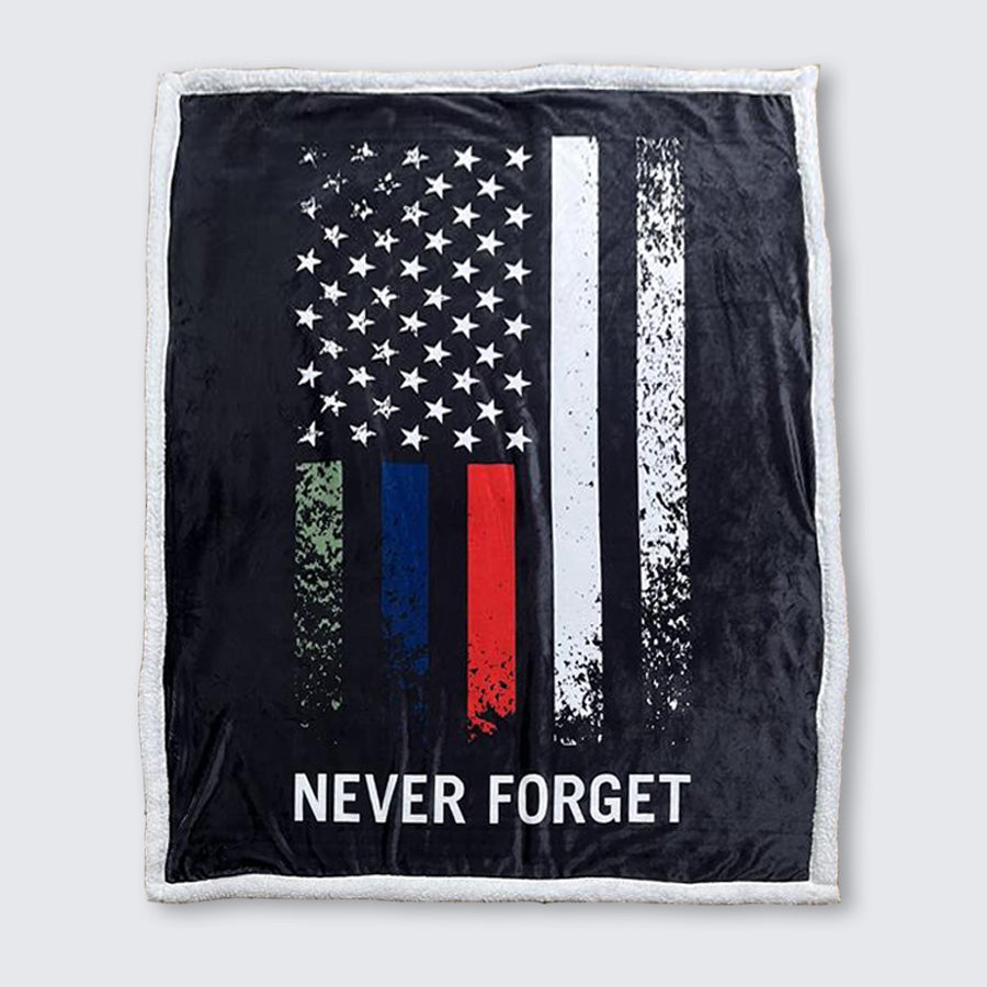 T2T Patriot Flag Sherpa Blanket (WILL SHIP LATE OCTOBER)