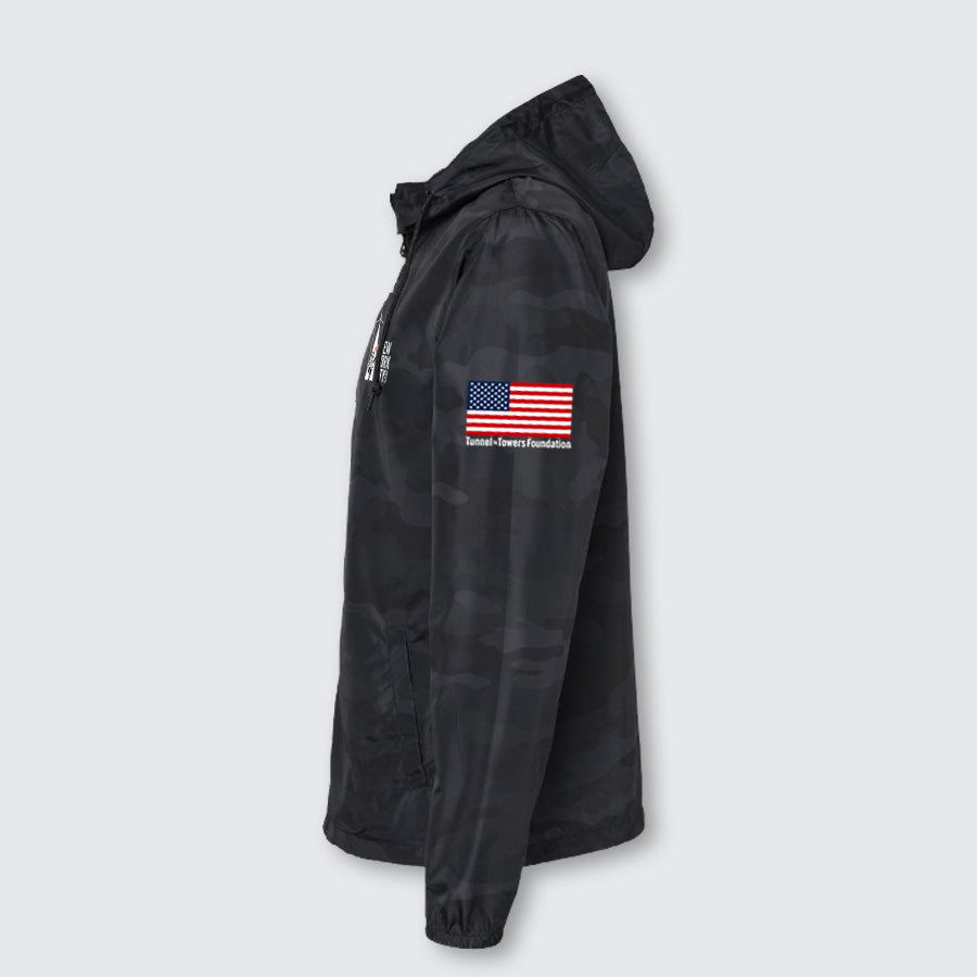 T2T NYC Windbreaker – Unisex (Black Camo)