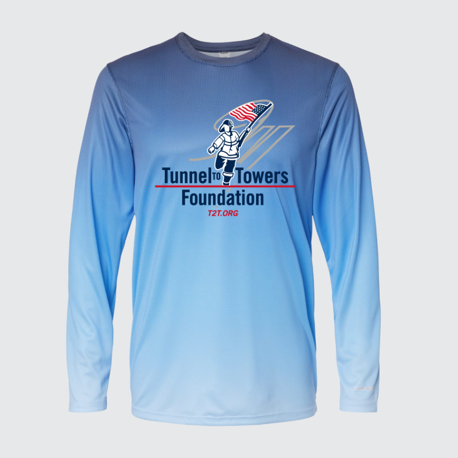 T2T Long Sleeve Performance Tee (Light Blue)