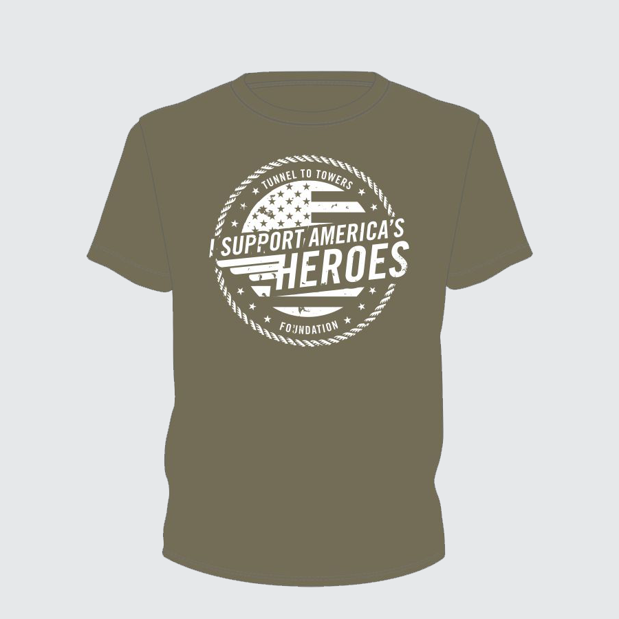 I Support America’s Heroes Tee (Olive)