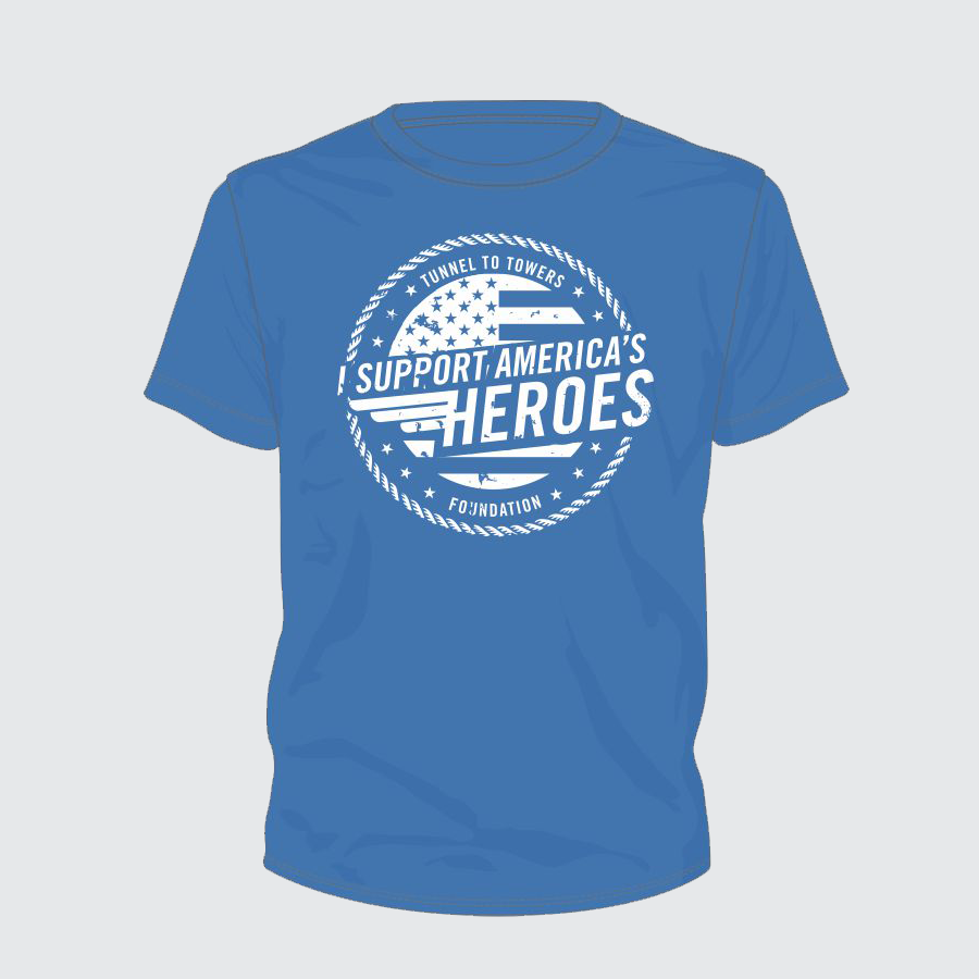 I Support America’s Heroes Tee - YOUTH (Blue)